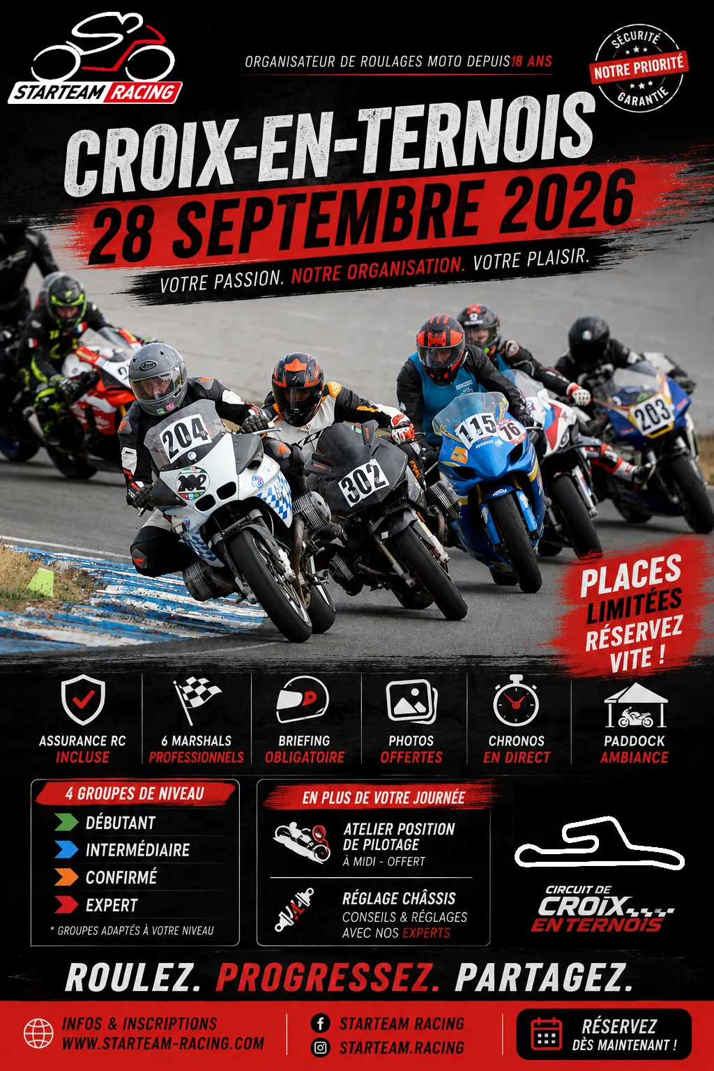 Journée piste moto – Circuit de Croix-en-Ternois – Lundi 28 septembre 2026