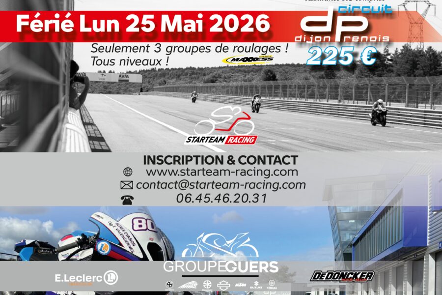 Roulage Dijon-Prenois Férié 25 mai 2026