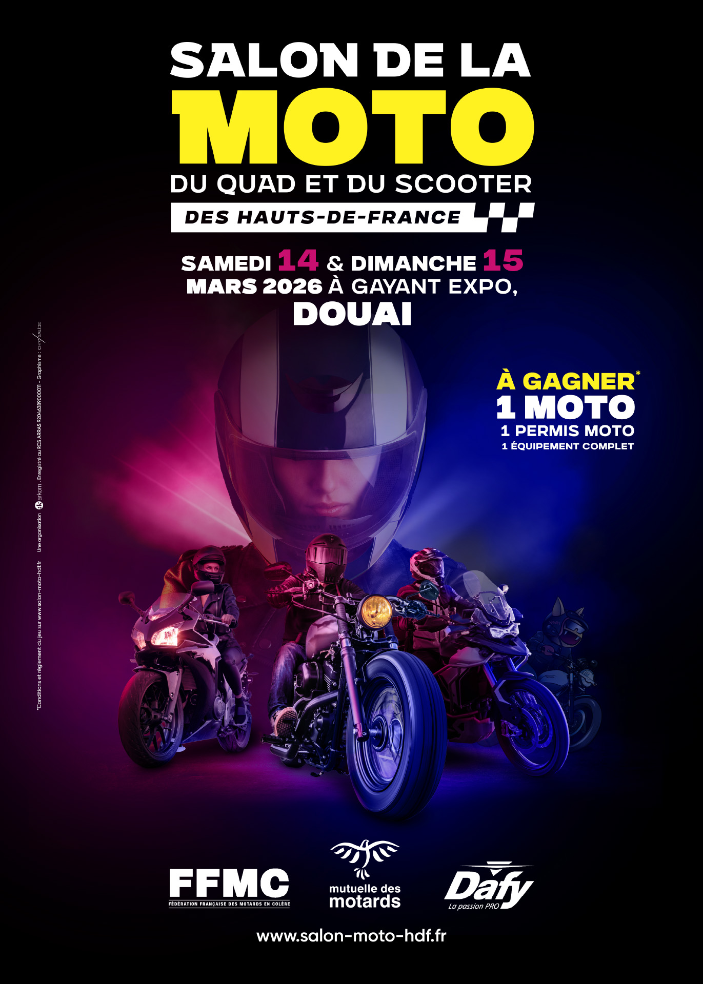 Affiche Salon de la Moto des Hauts-de-France